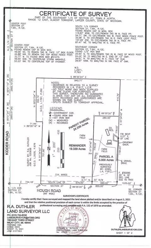 000 Hough Rd, Almont, MI 48003