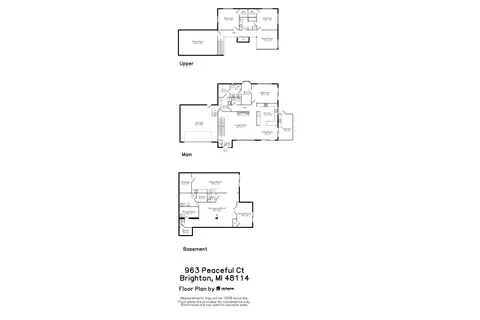 Floorplan - 963 Peaceful Ct, Brighton, MI 48114 photo 3 of 3