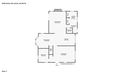 Floorplan - 8360 Parker Rd, Saline, MI 48176 photo 1 of 5