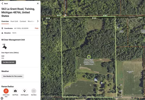View/Area - 562 Lagrant Rd, Twining, MI 48766 photo 2 of 2