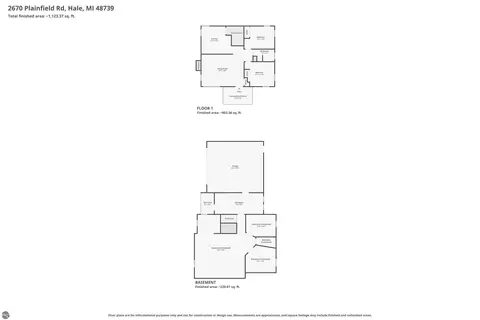 Floorplan - 2670 Plainfield Rd, Hale, MI 48739 photo 1 of 3