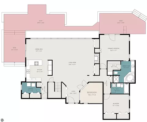 Floorplan - 9948 Harmony Dr, Interlochen, MI 49643 photo 1 of 2