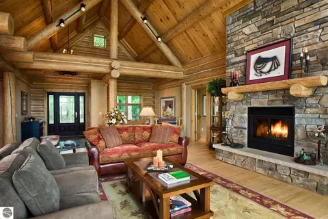 Living - 788 E Traverse Lake Rd, Cedar, MI 49621 photo 4 of 8