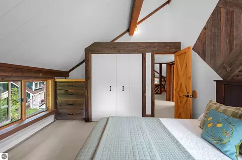 Bedroom - 6020 E Hackett Dr, Cedar, MI 49621 photo 5 of 9