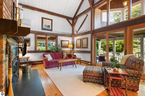 Living - 6020 E Hackett Dr, Cedar, MI 49621 photo 3 of 4