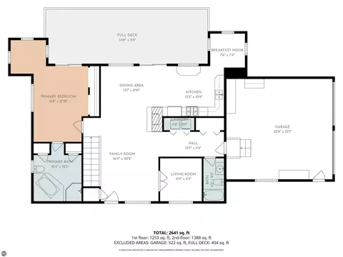Floorplan - 3185 Miller Dr, Sears, MI 49679 photo 2 of 2