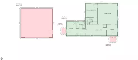 Floorplan - 293 Birch St, Harrison, MI 48625 photo 1 of 2