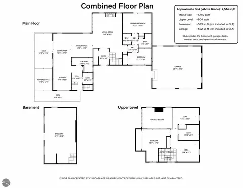 Floorplan - 5260 N Hockaday Rd, Gladwin, MI 48624 photo 1 of 4