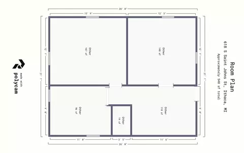 Floorplan - 618 S St Johns St, Ithaca, MI 48847 photo 2 of 2
