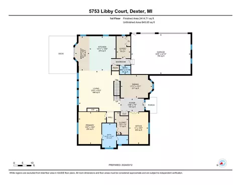 Floorplan - 5753 Libby Ct, Dexter, MI 48130 photo 1 of 3