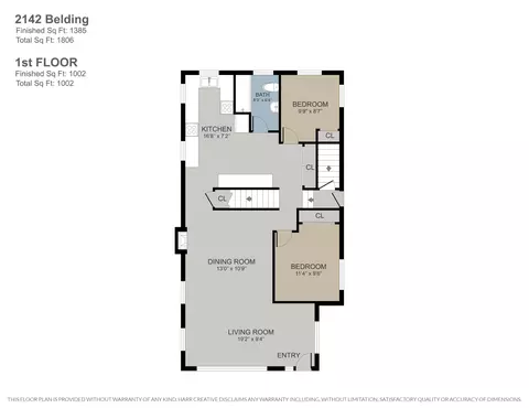 Floorplan - 2142 Belding Ave, Fenwick, MI 48834 photo 1 of 3