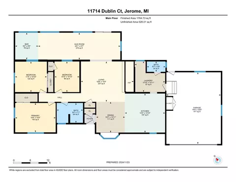 Floorplan - 11714 Dublin Ct, Jerome, MI 49249 photo 1 of 1
