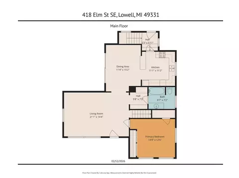 Floorplan - 418 Elm St SE, Lowell, MI 49331 photo 2 of 4
