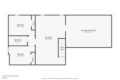 Floorplan - 9701 Coyote Trl, Belding, MI 48809 photo 2 of 6