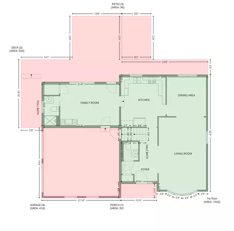 Floorplan - 1190 Ferndale Rd, Jackson, MI 49201 photo 5 of 7