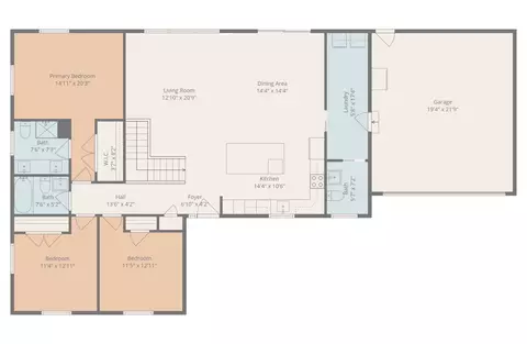 Floorplan - 1865 Lindsey, Jackson, MI 49201 photo 1 of 2