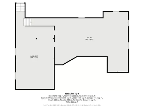 Floorplan - 3185 Totem Trl, Reading, MI 49274 photo 2 of 3