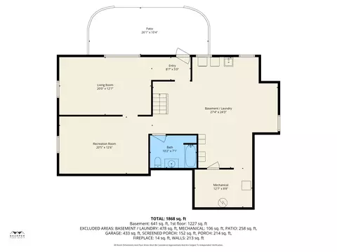Floorplan - 1229 Levant St, Jackson, MI 49203 photo 2 of 4
