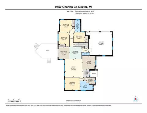 Floorplan - 9550 Charles Ct, Dexter, MI 48130 photo 1 of 3