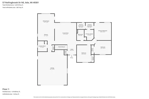 Floorplan - 57 Rollingbrook Dr NE, Ada, MI 49301 photo 3 of 3