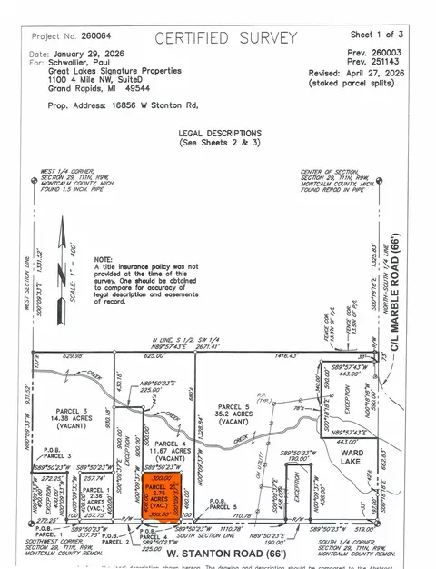 Parcel W Stanton Road #PARCEL 2, Pierson, MI 49339