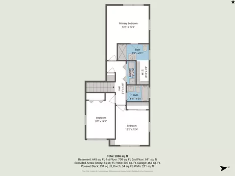 Floorplan - 1212 Bailey St, Benzonia, MI 49616 photo 3 of 8