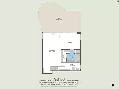 Floorplan - 1212 Bailey St, Benzonia, MI 49616 photo 5 of 8