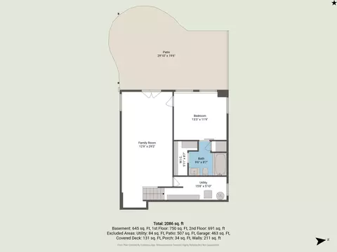 Floorplan - 1212 Bailey St, Benzonia, MI 49616 photo 1 of 8