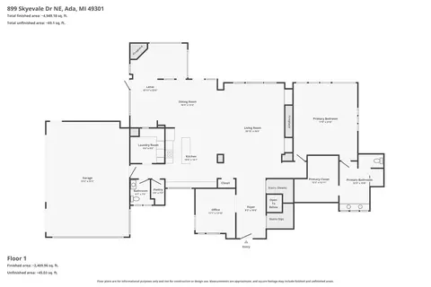 Floorplan - 899 Skyevale NE, Ada, MI 49301 photo 2 of 3