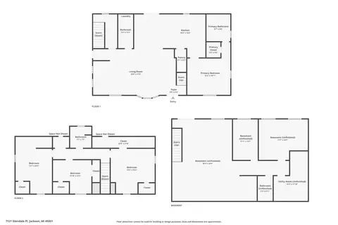 Floorplan - 7121 Glendale Pl, Jackson, MI 49201 photo 4 of 4