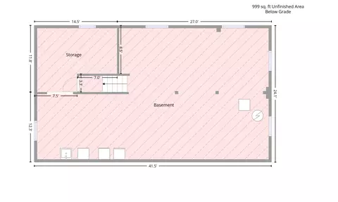 Floorplan - 1321 Michael Dr, Jackson, MI 49202 photo 5 of 5