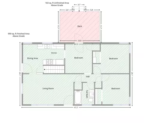 Floorplan - 1321 Michael Dr, Jackson, MI 49202 photo 4 of 5