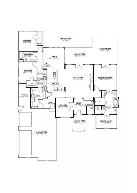 Floorplan - 2799 Gady Pines Dr, Adrian, MI 49221 photo 1 of 1