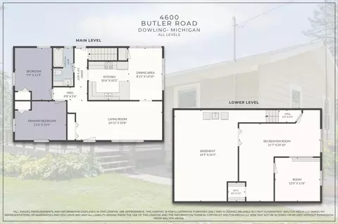 Floorplan - 4600 E Butler Rd, Dowling, MI 49050 photo 1 of 3