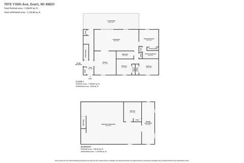 Floorplan - 7975 110th Ave, Evart, MI 49631 photo 2 of 3