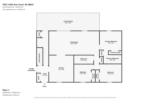 Floorplan - 7975 110th Ave, Evart, MI 49631 photo 3 of 3