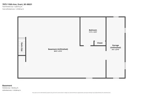 Floorplan - 7975 110th Ave, Evart, MI 49631 photo 1 of 3
