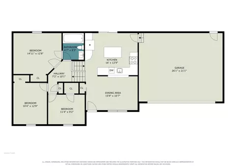 Floorplan - 5105 Sharon Dr, Jackson, MI 49203 photo 2 of 3
