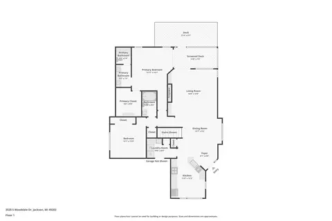 Floorplan - 110 N Durand St, Jackson, MI 49202 photo 2 of 3