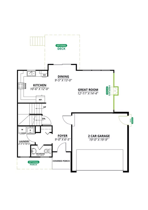 Floorplan - 502 Wilson St, Jackson, MI 49203 photo 1 of 3