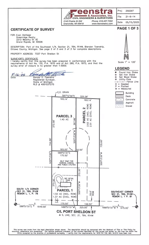 0 Port Sheldon Parcel #2, Hudsonville, MI 49426