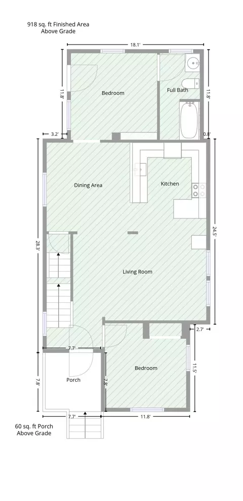 Floorplan - 1301 Deyo St, Jackson, MI 49201 photo 5 of 7
