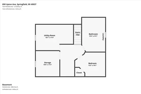 Floorplan - 850 Upton Ave, Springfield, MI 49037 photo 3 of 4