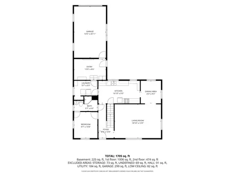 Floorplan - 10858 Main St, Honor, MI 49640 photo 1 of 3