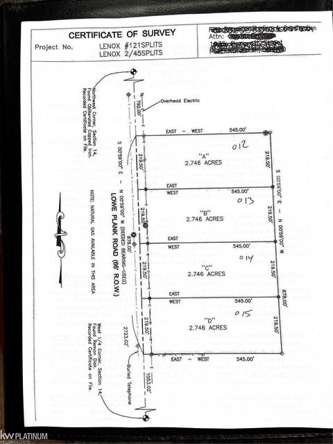 0 NW B Nw Lowe Plank, Lenox, MI 48050