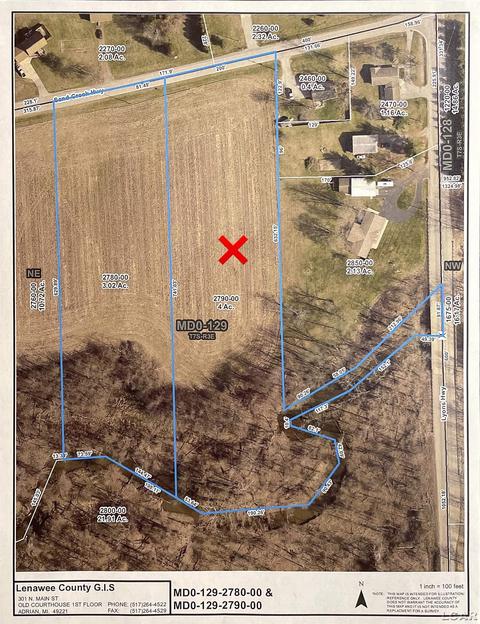 5000 Block Sand Creek Hwy Parcel B, Adrian, MI 49221