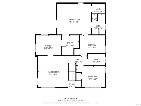 Floorplan - 811 Murray, Tecumseh, MI 49286 photo 2 of 4