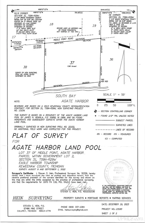 Undisclosed, Eagle Harbor, MI 49950