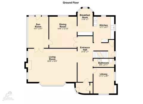 Floorplan - 1169 Buckingham Rd, Grosse Pointe Park, MI 48230 photo 1 of 4