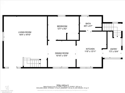 Floorplan - 6536 Bricker, Greenwood, MI 48006 photo 1 of 3